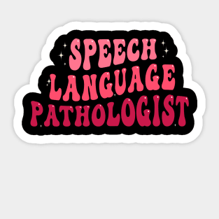 Speech Therapy Rainbow Speech Language Pathologist Therapist Sticker